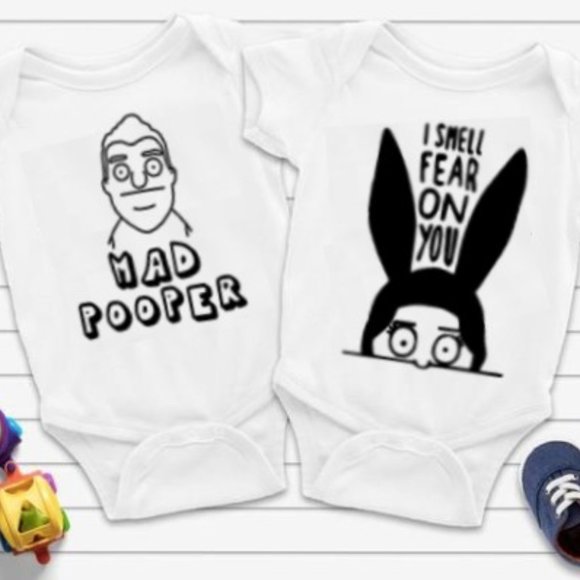 Bob's Burger Bundle 2 Baby Onesie - Picture 1 of 8